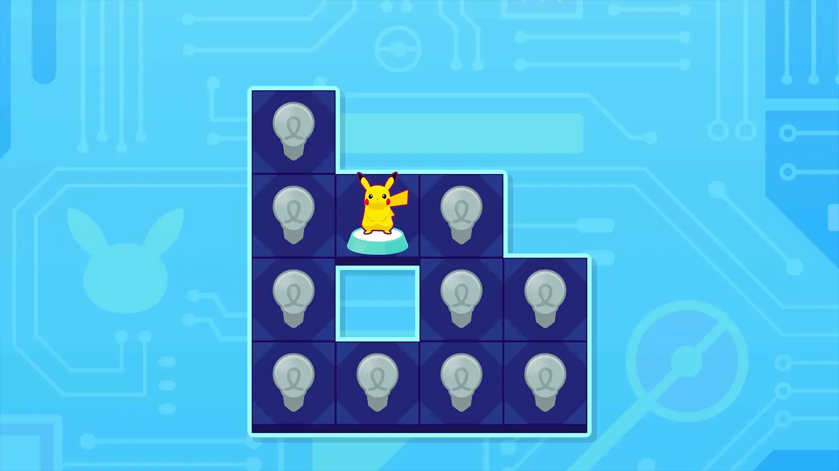 Connect all the bulbs with one line!